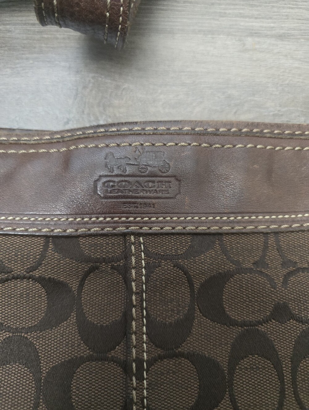 Coach Bleeker Vintage Y2K Signature Hobo Shoulder Bag Brown Canvas & Leather - Picture 6 of 10